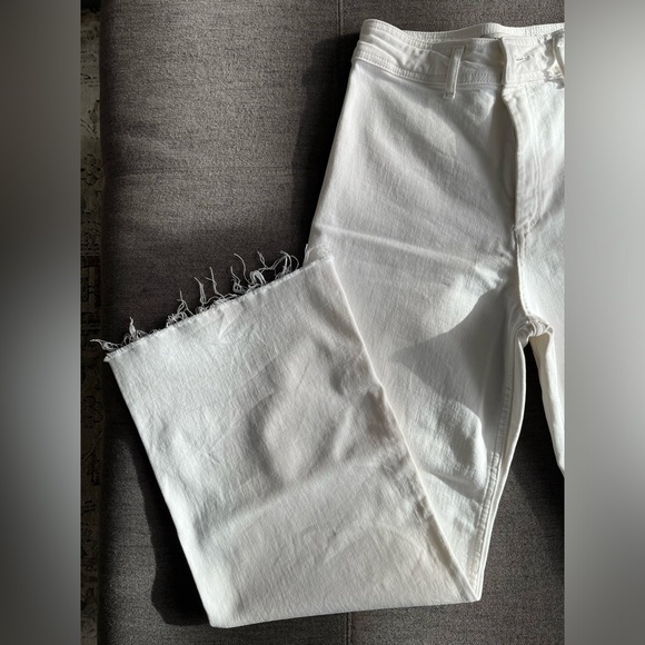 NWOT Zara Marine Straight Jeans Ecru - Picture 2 of 5